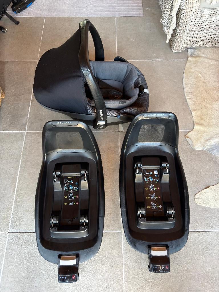 Maxi-Cosi Pebble Pro + 2x FamilyFix base, Kinderen en Baby's, Autostoeltjes, Gebruikt, Isofix, Slaapstand, Maxi-Cosi