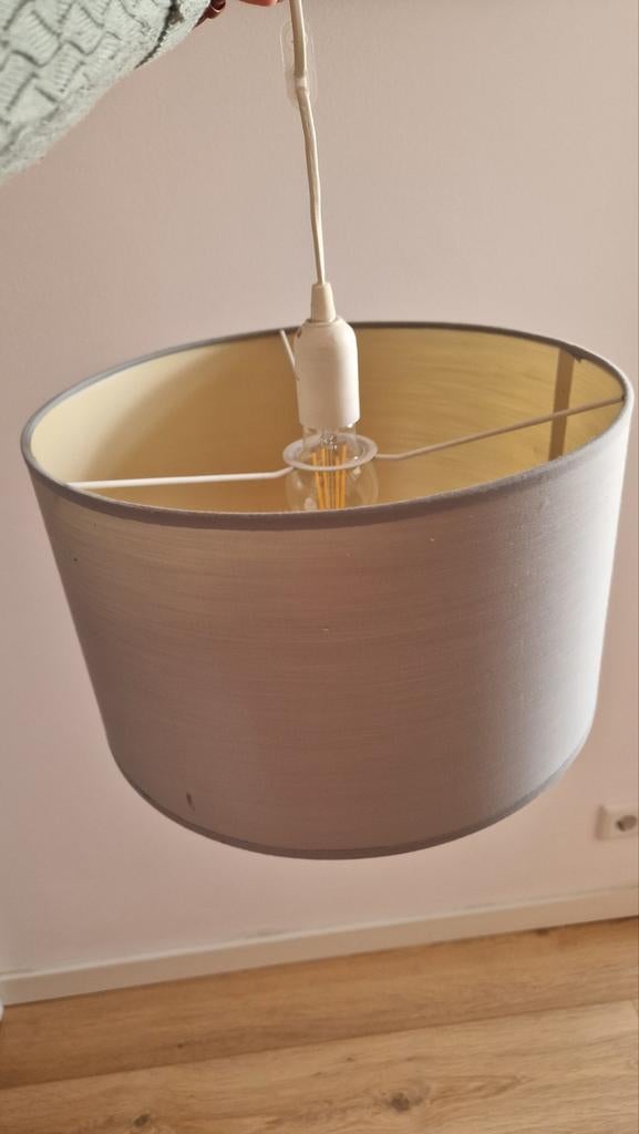Hanglamp grijs, Ophalen, Grijs, Rond