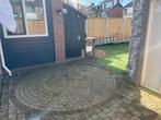 Gratis ophalen! Sierbestrating en cobblestones +/- 35m2, Tuin en Terras, Tegels en Klinkers, Ophalen, Gebruikt, Klinkers, 10 m² of meer