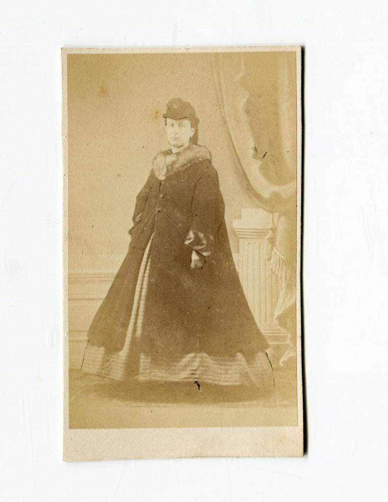 Carte de Visite. Blanco. Dame., Foto, Ophalen of Verzenden, Zo goed als nieuw, Voor 1940