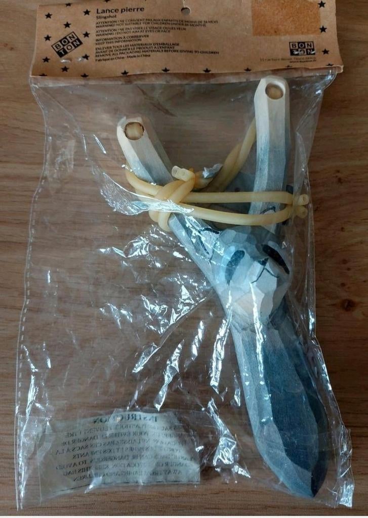NIEUW*BONTON HOUTEN KATTEPULT*SLINGSHOT, Verzenden, Nieuw