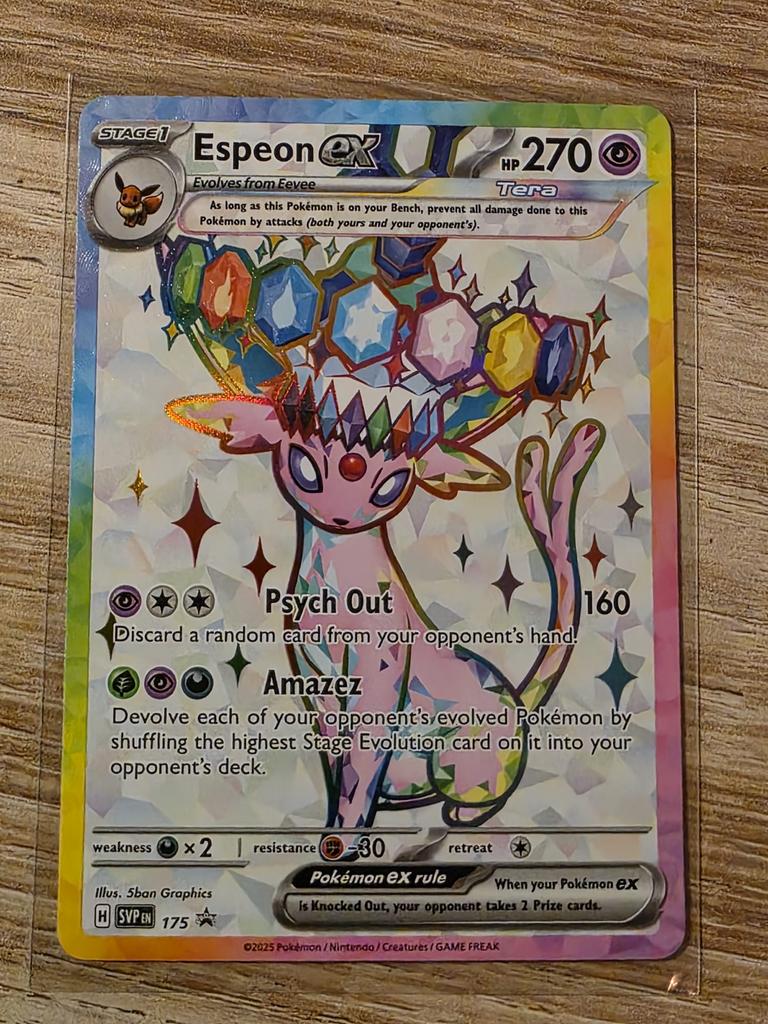 Espeon ex promo SVP EN 175 Pokémon kaart, Hobby en Vrije tijd, Verzamelkaartspellen | Pokémon, Ophalen of Verzenden, Nieuw, Losse kaart
