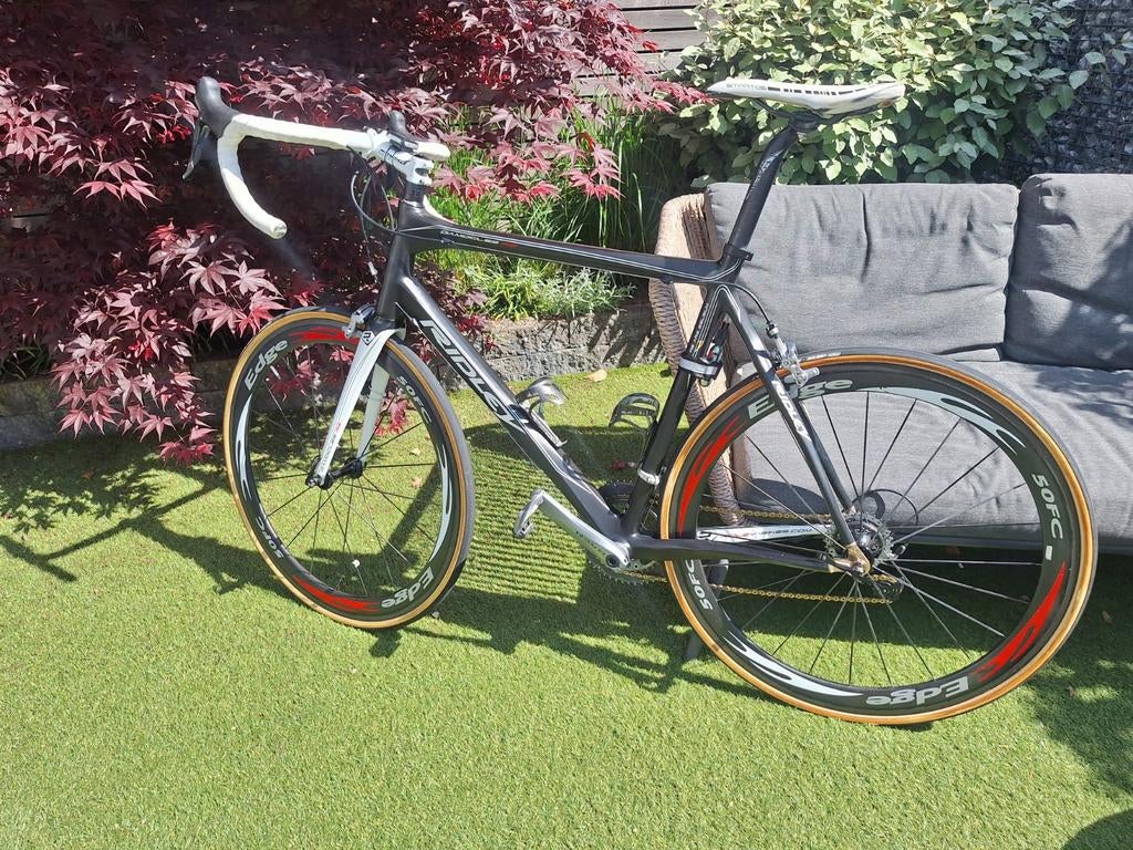 Ridley racefiets met Shimano Ultegra en Edge 50FC wielen, Carbon, Meer dan 20 versnellingen, 53 tot 57 cm, Ophalen