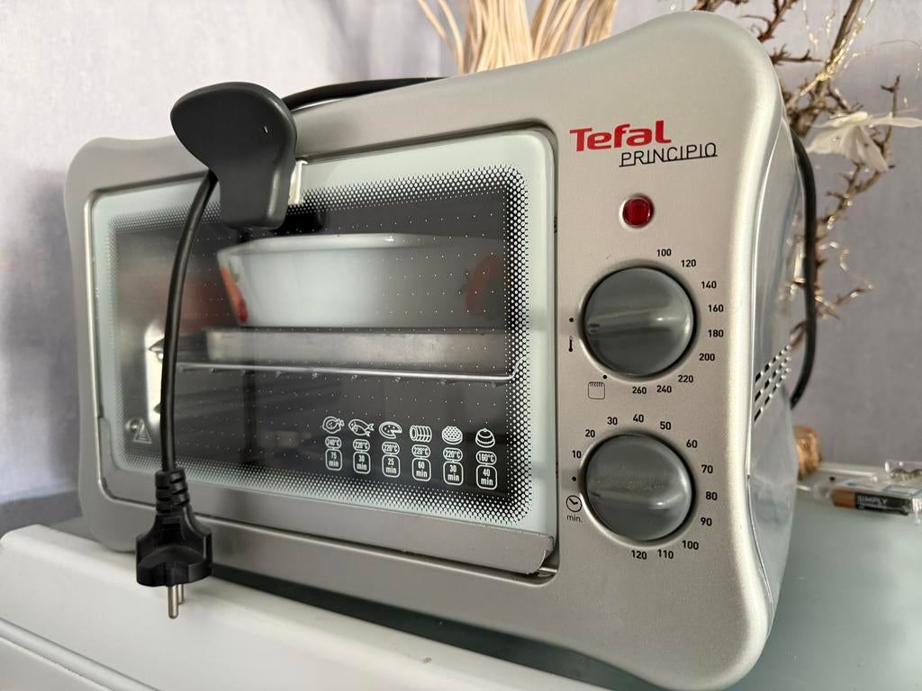 Tefal Principio Mini Oven, Witgoed en Apparatuur, Minder dan 45 cm, Gebruikt, Ophalen of Verzenden, Oven met grill