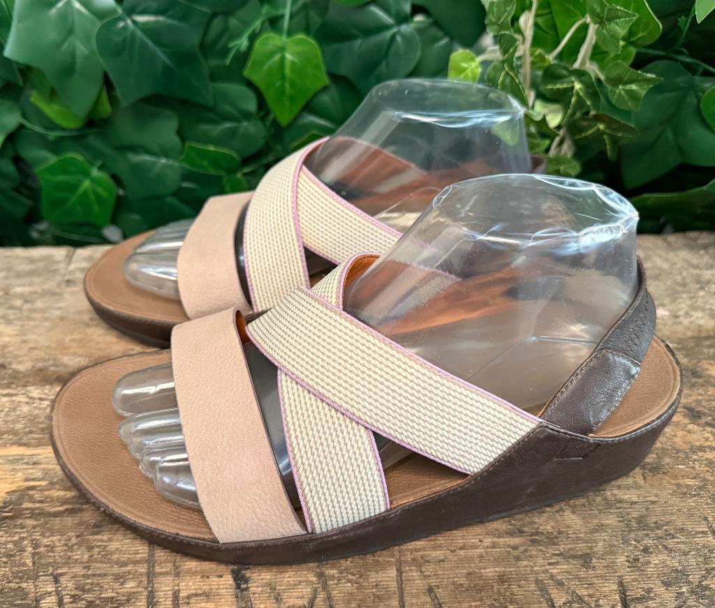 zo goed als nieuw sandalen van Fitflop maat 40, Fitflop, Bruin, Zo goed als nieuw, Fitflop