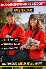 Bezorgmedewerkers gezocht in Amsterdam, Vacatures, Profielen | Man/Vrouw zoekt werk, Geen rijbewijs, Overige uren, Overige branches