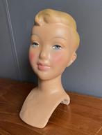 30 40 jaren een mooi mannequin gipsen KINDER hoofd, Ophalen of Verzenden, Gebruikt