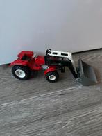 Rode Siku tractor met voorlader, Ophalen of Verzenden, Gebruikt