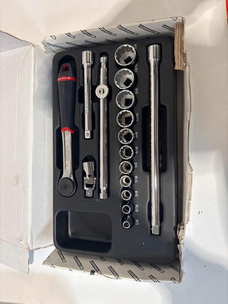 Facom gereedschapskar inleg SAE doppenset, Doe-het-zelf en Verbouw, Gereedschap | Handgereedschap, Nieuw, Ophalen of Verzenden