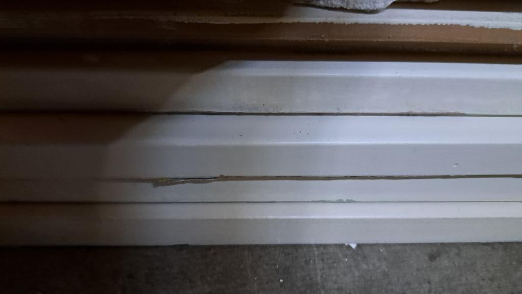 Gebruikte plinten 12cm hoog 7x2.40 meter, Doe-het-zelf en Verbouw, Plinten en Afwerking, Ophalen, Gebruikt, Mdf, 200 tot 250 cm