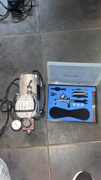Timbertech airbrush set met compressor, Ophalen of Verzenden, Zo goed als nieuw