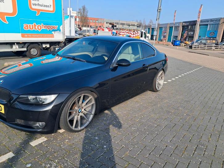 Bmw 3-serie coupe E92   automaat ,zwart keyless leder beige, Auto's, BMW, Particulier, 360° camera, ABS, Achteruitrijcamera, Adaptieve lichten