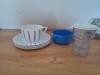 Rosti mepal borden kom kopjes schaaltje lavendel en blauw, Caravans en Kamperen, Ophalen of Verzenden, Zo goed als nieuw