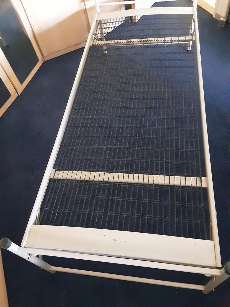 2 bedbodems, Ophalen, Eenpersoons, Metaal, 80 cm