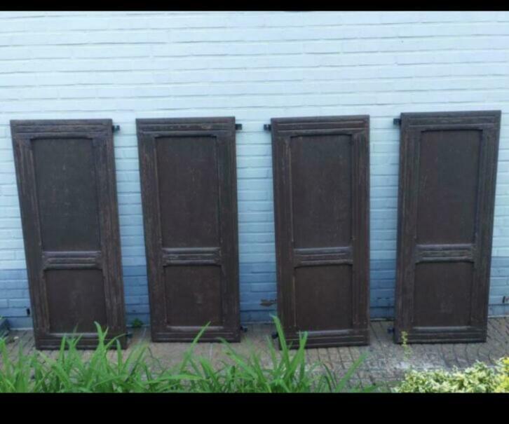 Prachtige meranti raamluiken met mooi detail 27 stuks, La belle porte, Jurgen.hoogenboezem@gmail.com, Overige typen, Ophalen of Verzenden