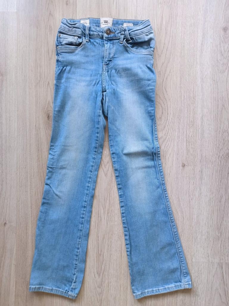 Stoere flared spijkerbroek maat 146, Broek, America Today, Gebruikt, Meisje