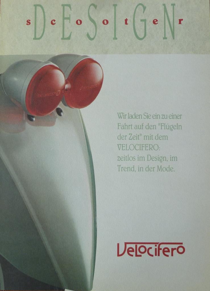 Folder ITALJET Velocifero 1998 D, Fietsen en Brommers, Handleidingen en Instructieboekjes, Nieuw, Ophalen of Verzenden