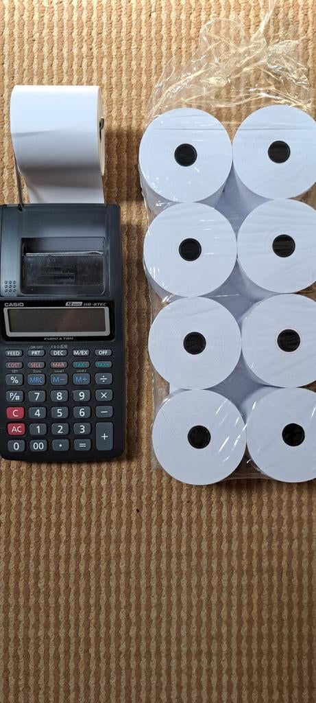 Casio HR 8TEC rekenmachine, Ophalen of Verzenden, Zo goed als nieuw