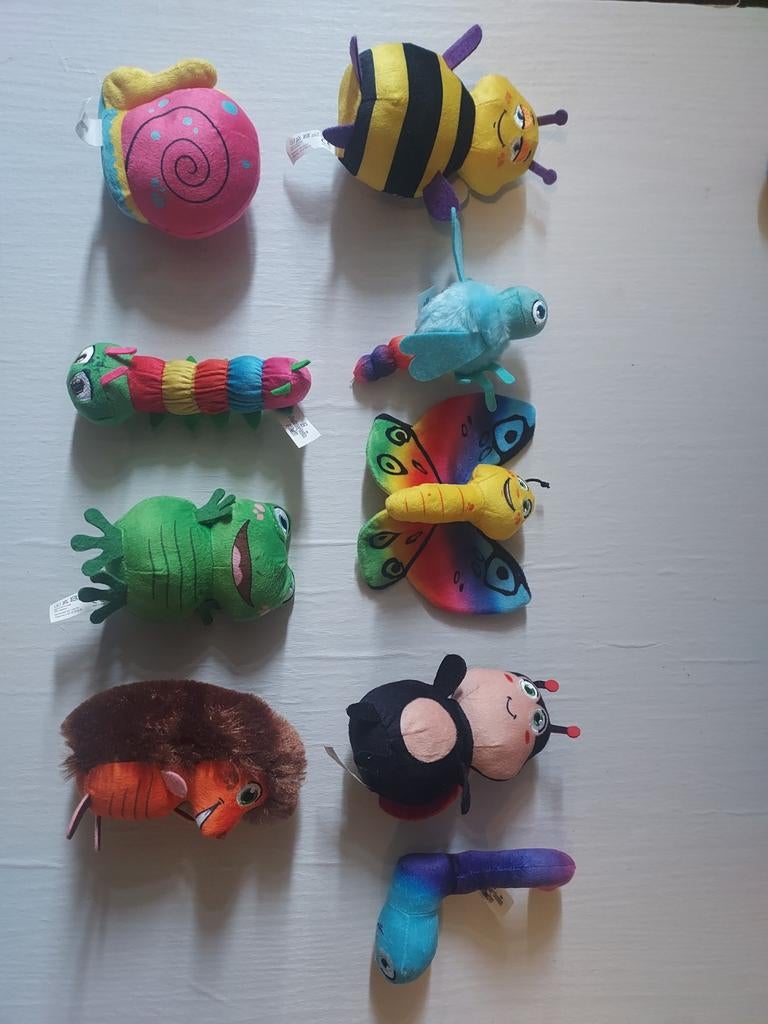 Lidl achtertuin mini's Complete Set Knuffels, Lidl, Overige karakters, Overige typen, Ophalen of Verzenden