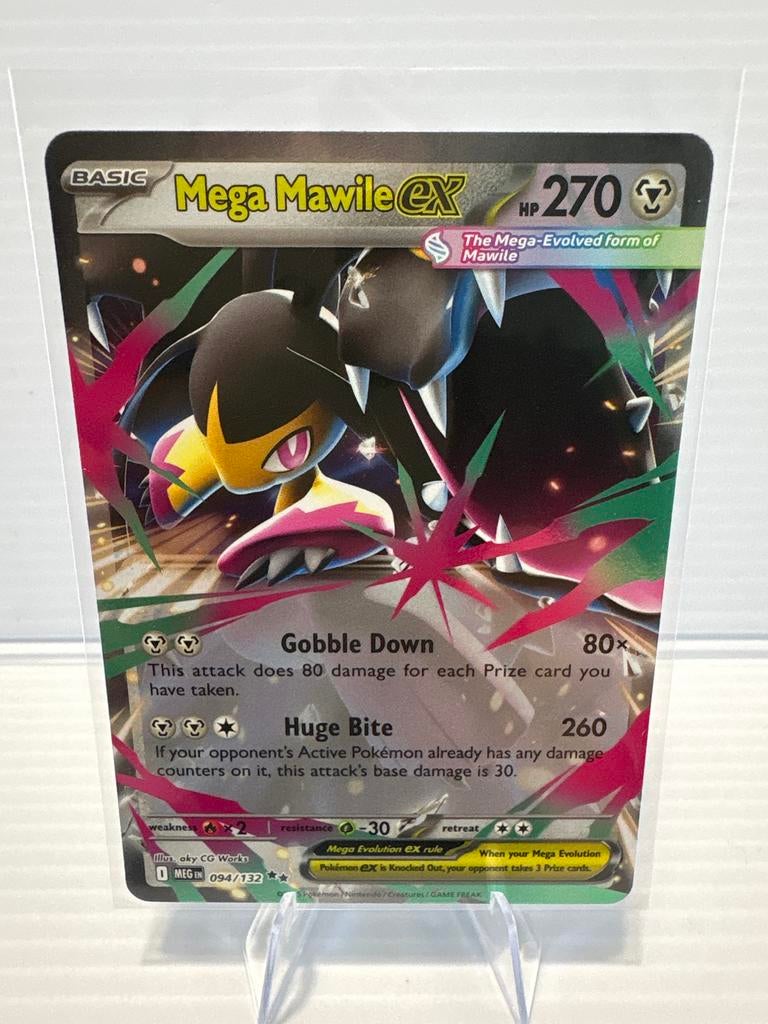 Mega Mawile EX 094/132 Mega Evolution Pokémon Kaart NM, Ophalen of Verzenden, Zo goed als nieuw, Losse kaart