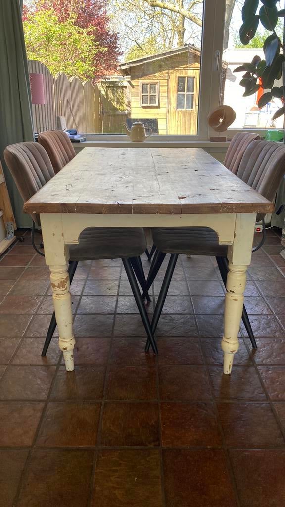 Gratis tafel, Huis en Inrichting, Tafels | Eettafels, Ophalen, Gebruikt, Rechthoekig, 50 tot 100 cm