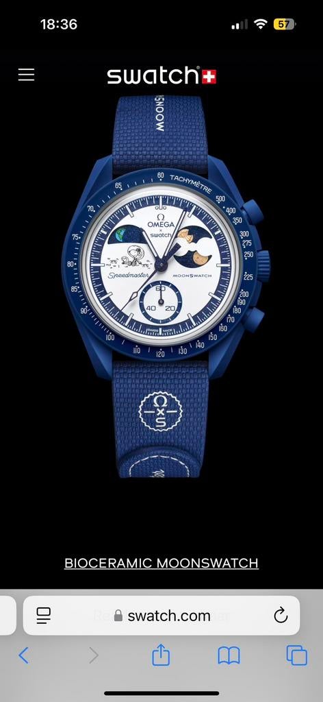 Swatch x Omega moonshine gold, Info@bargains-by-dj.nl, Nieuw, Ophalen of Verzenden, Omega