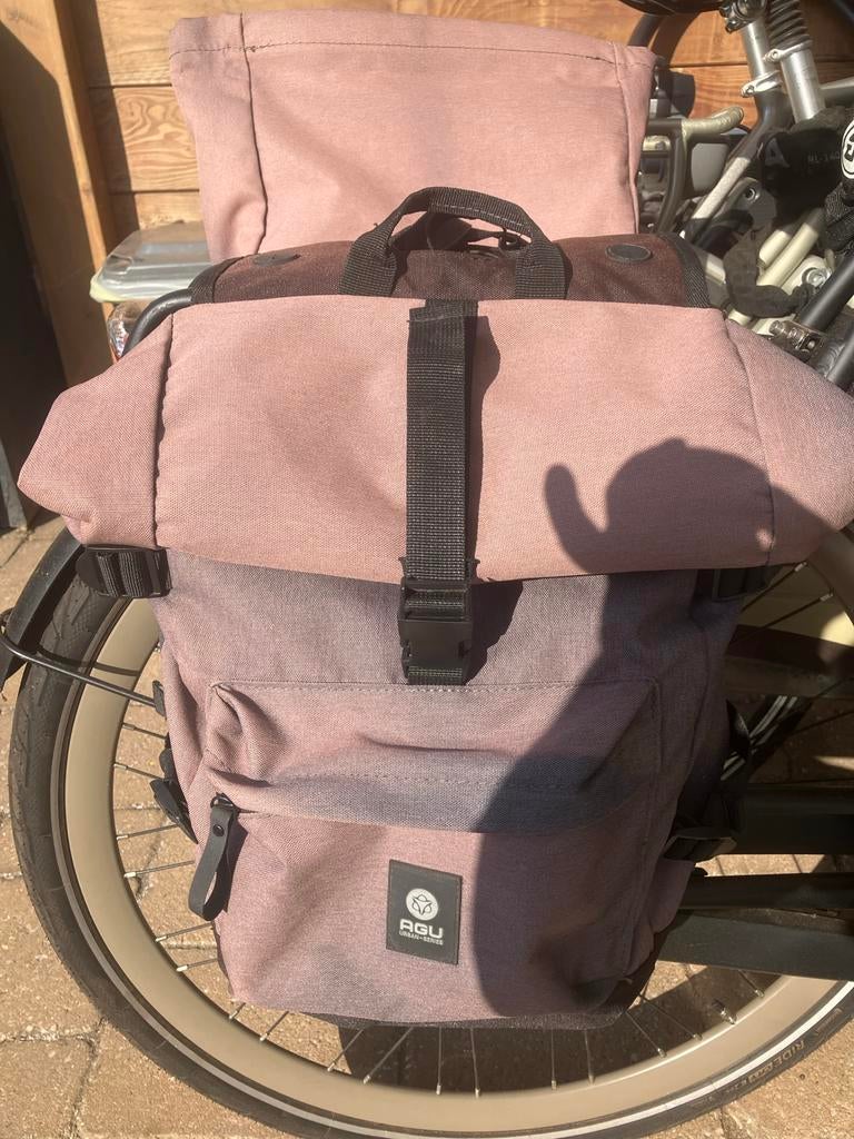 AGU Urban-Series Dubbele Fietstassen - Gebruikt, Fietsen en Brommers, Fietsaccessoires | Fietstassen, Ophalen of Verzenden, Gebruikt