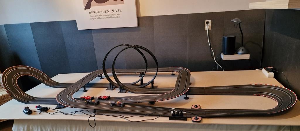 Carrera Racebaan met 4 Auto's -TWEE BANEN EXTRA SPECIAAL-, Ophalen of Verzenden, Gebruikt, Elektrisch, Carrera