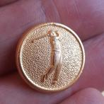 GOLF: Vier Oude Vergulde Knopen voor Golftenue, Verzenden