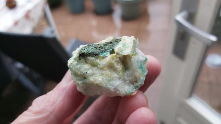 RB125 Pyrolusiet Thuringen Duitsland #collectie #verzameling, Verzamelen, Mineralen en Fossielen, Mineraal, Ophalen of Verzenden