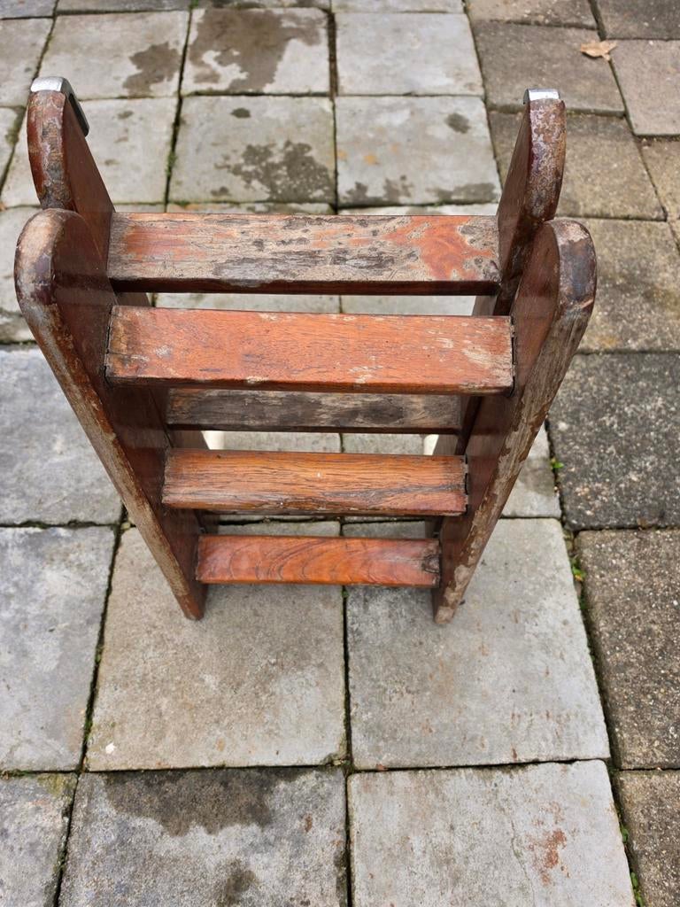 Houten zwemtrap "OPKNAPPER ", Ophalen, Gebruikt, Zeilboot of Motorboot