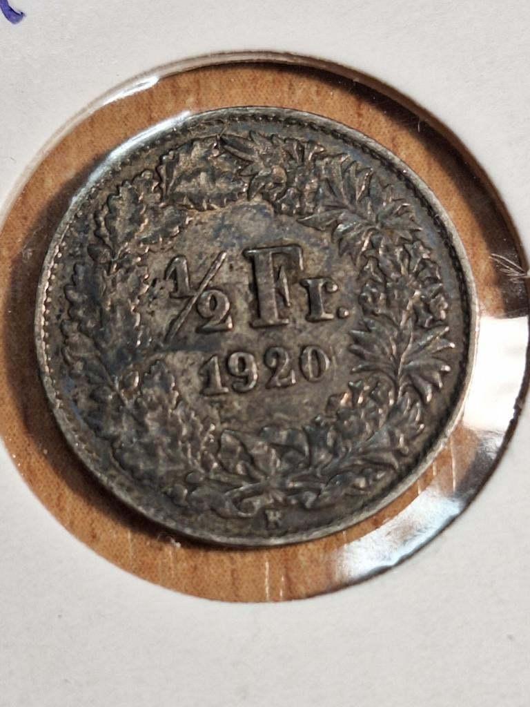 ZWITSERLAND ½ franc 1920 (#41), Ophalen of Verzenden, Overige landen