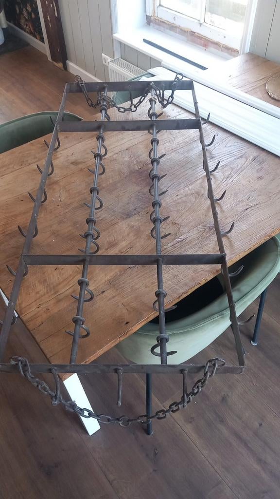 Ouderwets pannenrek ijzer, Antiek en Kunst, Ophalen