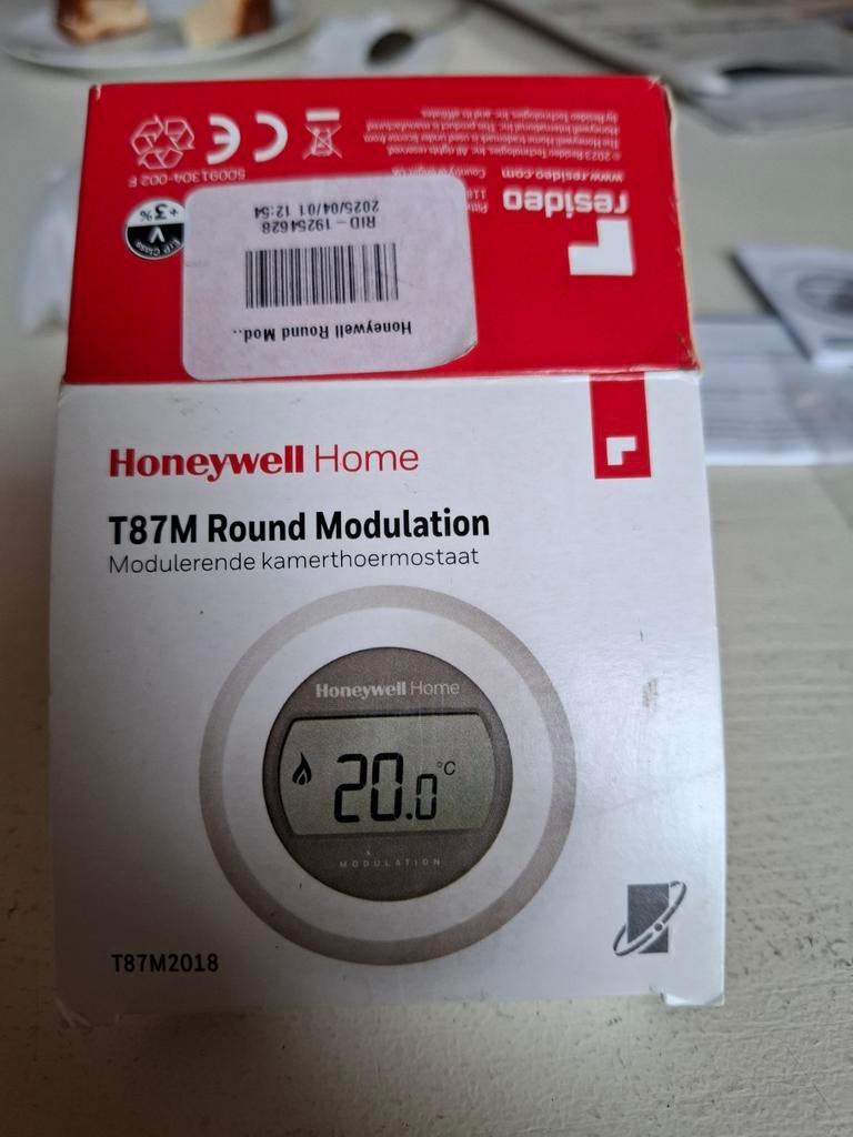 Honeywell Home T87M Modulerende Kamerthermostaat, Doe-het-zelf en Verbouw, Thermostaten, Ophalen of Verzenden