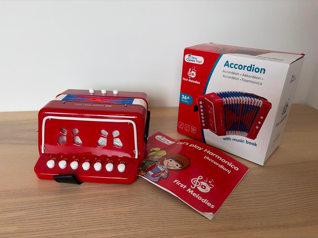 New Classic Toys Accordeon - Zo goed als nieuw, Overige merken, Overige formaten, Zo goed als nieuw, Toetsaccordeon