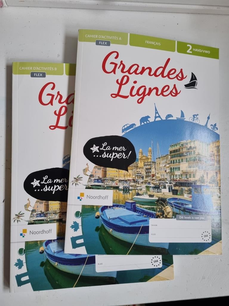 grandes lignes Frans werkboek havo/vwo 2 boek A+ boek B, Ophalen of Verzenden, Zo goed als nieuw, HAVO, Frans