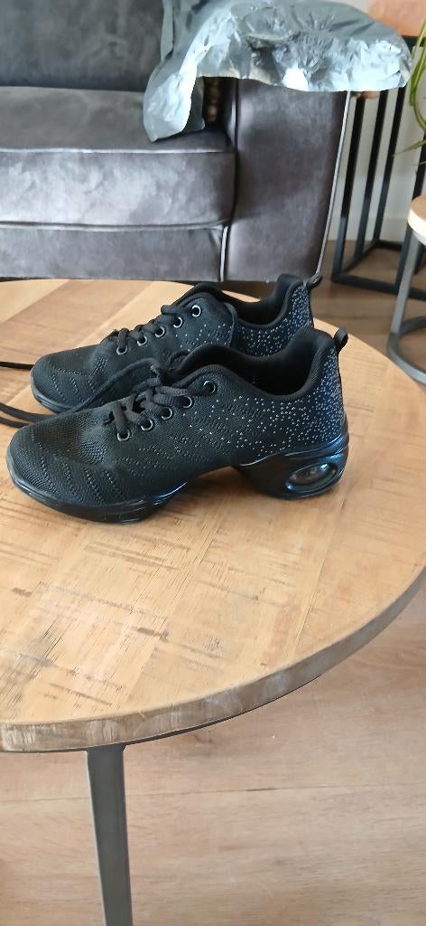 Te Koop: Dames Dansschoenen, Zwart, Dansschoenen, Ophalen of Verzenden, Zo goed als nieuw