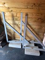 3x betonblok met ijzeren frame, Ophalen, Zo goed als nieuw