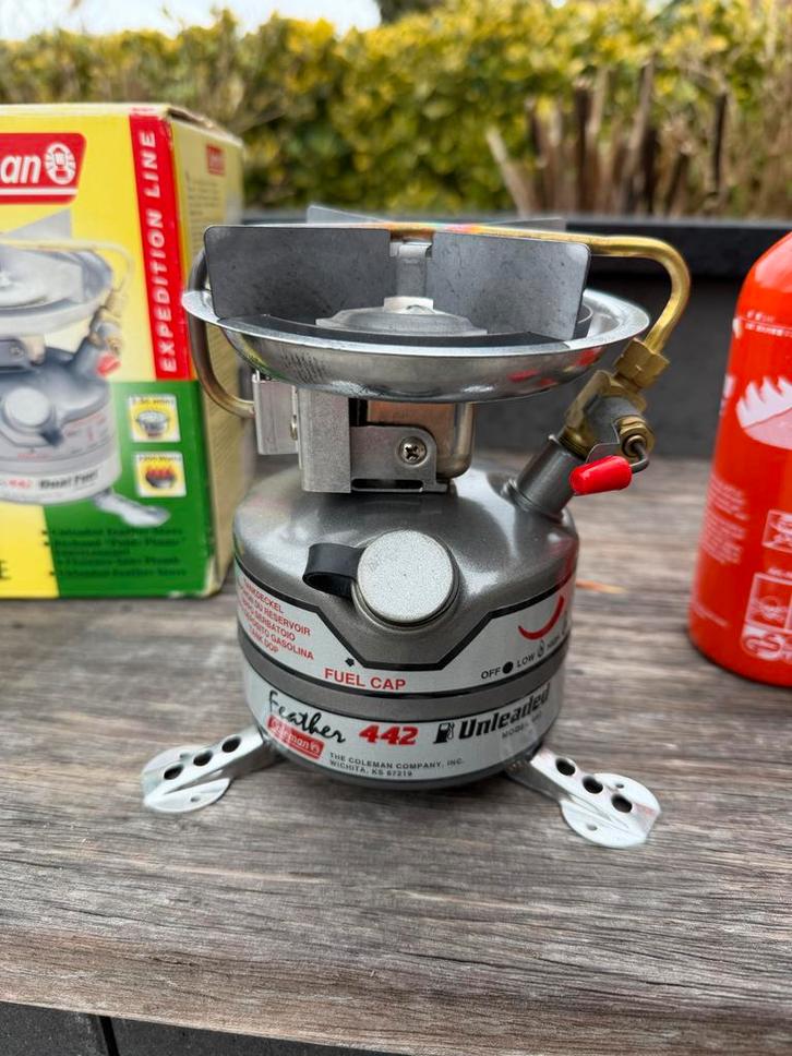 Z.G.A.N. Coleman 442 brander - Compleet met accessoires, Caravans en Kamperen, Kampeeraccessoires, Zo goed als nieuw, Ophalen of Verzenden