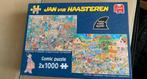 Jan van haasteren 2 x 1000 stukjes, Ophalen of Verzenden, 500 t/m 1500 stukjes, Zo goed als nieuw