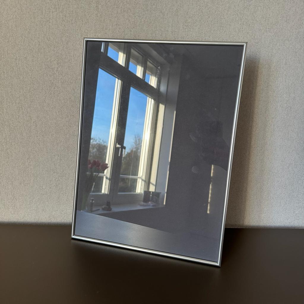 Zilveren fotolijst, lijst, zilver, 30x40, Ophalen of Verzenden, Zo goed als nieuw, Metaal of Aluminium, Minder dan 50 cm