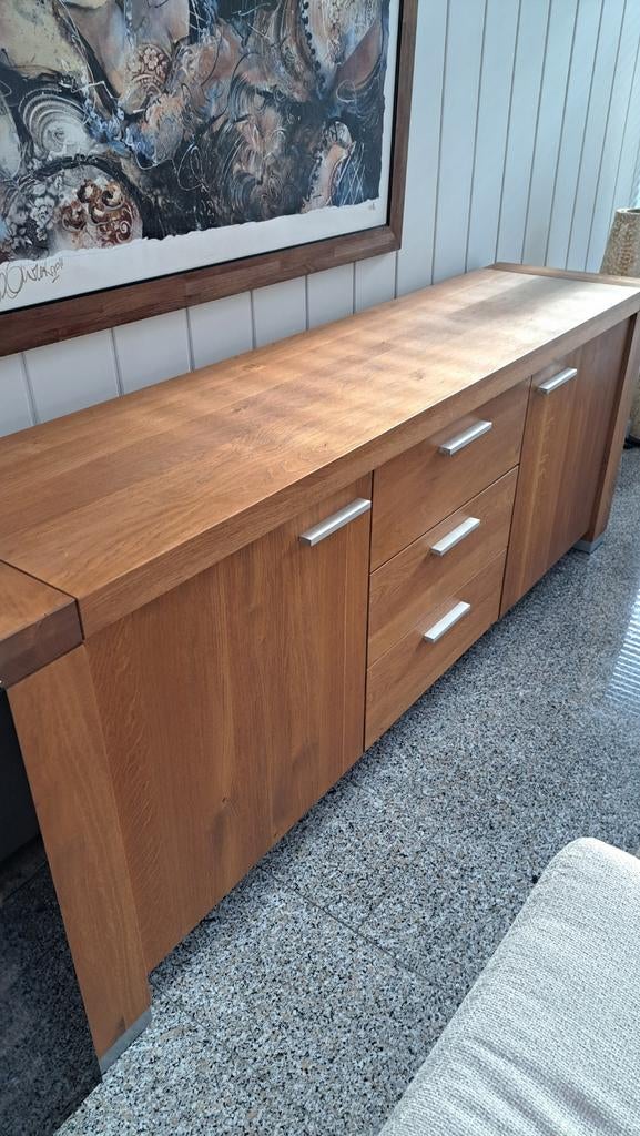 Houten dressoir, Ophalen, 25 tot 50 cm, 200 cm of meer