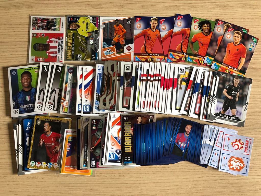 Grote collectie Panini voetbalplaatjes Nederlands Elftal, Ophalen of Verzenden, Zo goed als nieuw, Meerdere kaarten, Foil