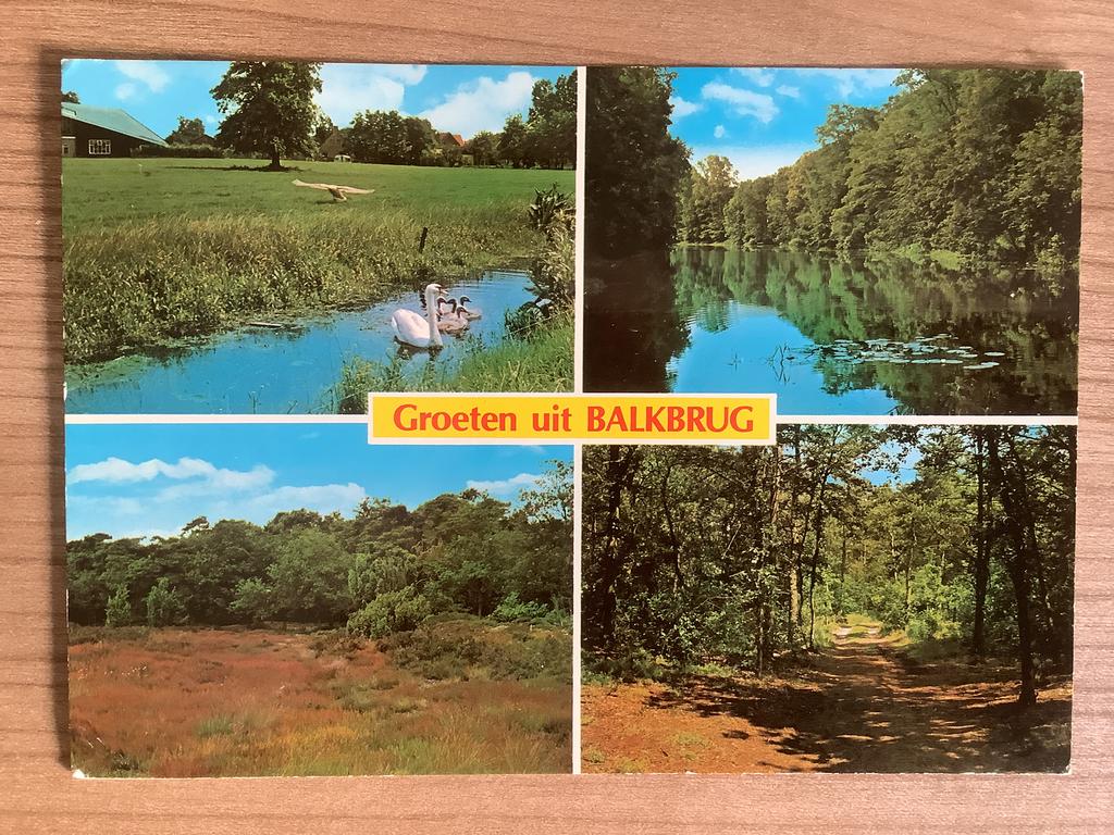 ansichtkaart Balkbrug, Ophalen of Verzenden, Gelopen