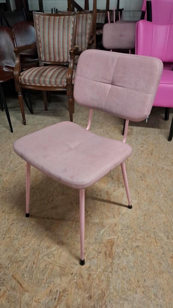 6 mama kelly horeca pink trendy horeca partij stoelen, Huis en Inrichting, Stoelen, Vijf, Zes of meer stoelen, Metaal, Ophalen of Verzenden
