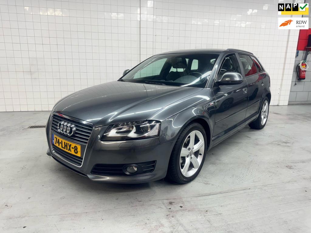 Audi A3 Sportback 1.8 TFSI S-edition, Auto's, Euro 5, 15 km/l, Gebruikt, Zwart