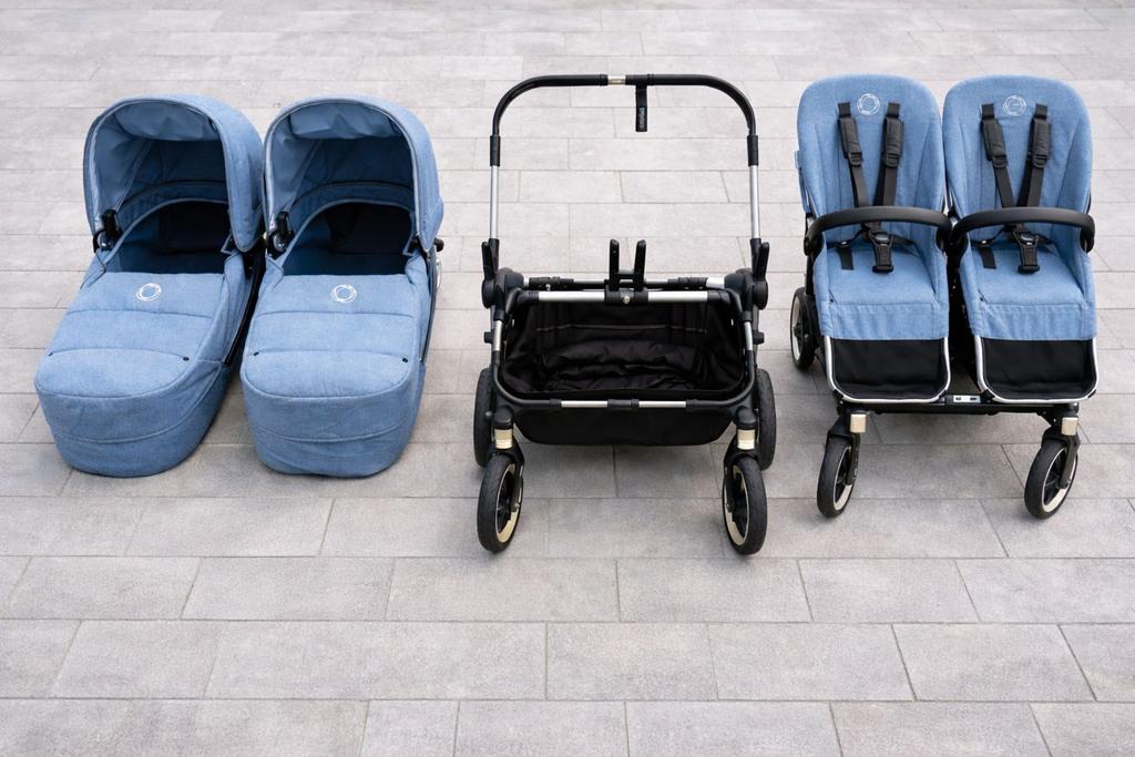 Bugaboo Donkey2 Duo Compleet met Accessoires, Kinderen en Baby's, Kinderwagens en Combinaties, Ophalen, Gebruikt, Bugaboo, Verstelbare duwstang