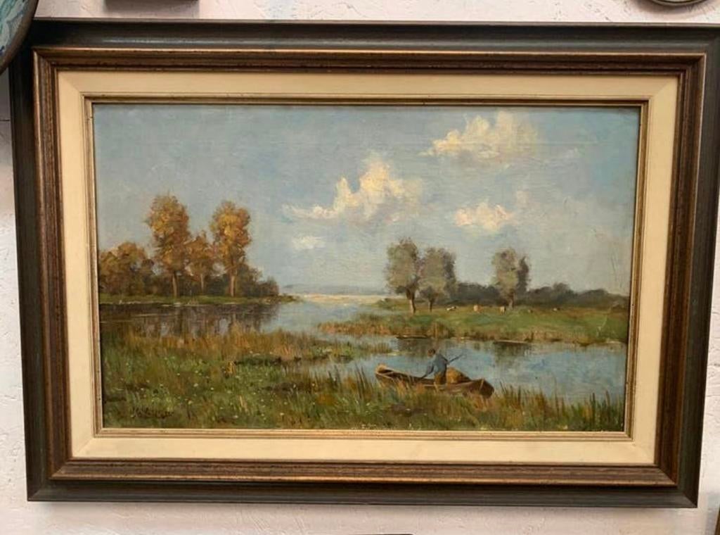 Schilderij uit de Haagse school Hendrik Jan Wisseling, Ophalen of Verzenden