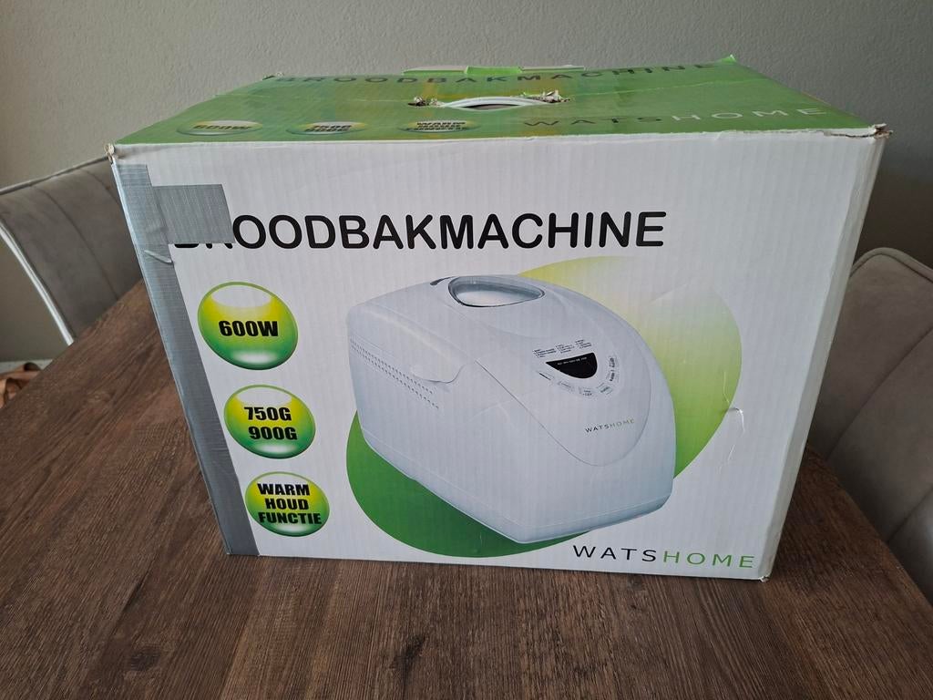 Broodbakmachine - Zo goed als nieuw, weinig gebruikt, 800 tot 1200 gram deeg, Zo goed als nieuw, Kijkvenster, Ophalen