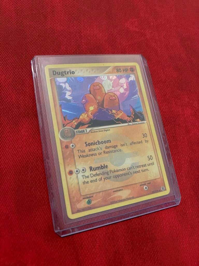 Dugtrio 22/112 Pokémon Kaart, Ophalen of Verzenden, Gebruikt, Losse kaart